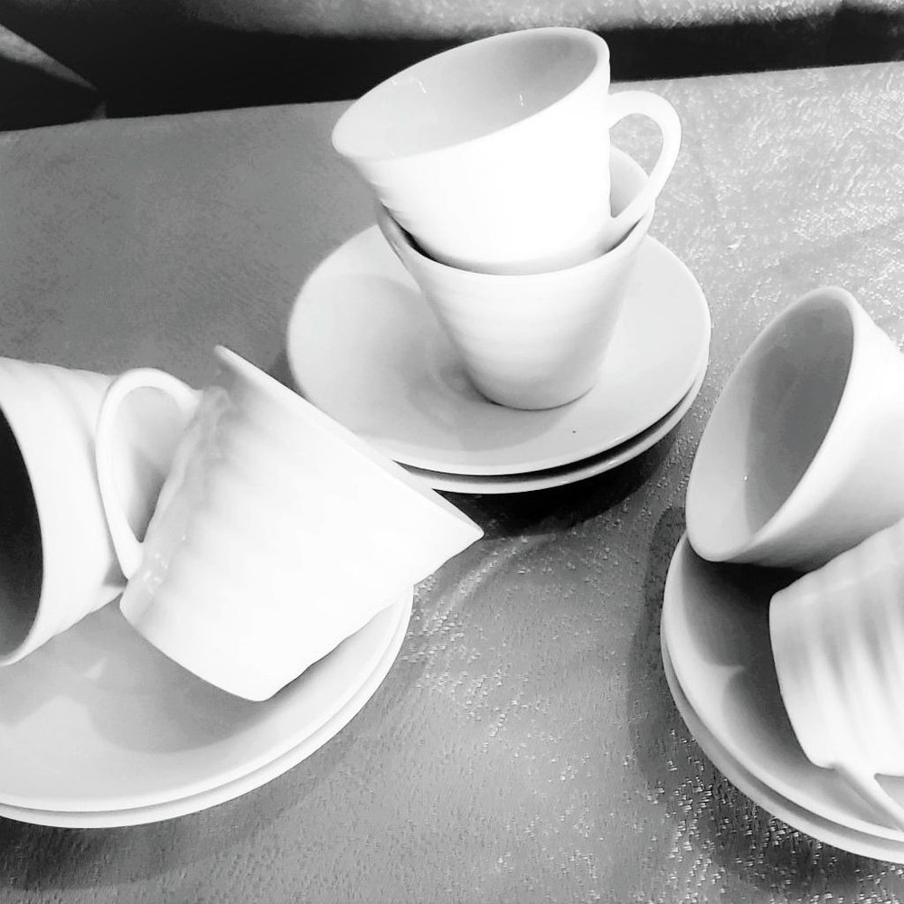 Casa Bella Espresso 6 Cup and Saucer set